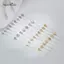 AqToCna Vàng 14K Mỹ Kim Mặt Dây Chuyền Bule Lỗ Cứng Kim Dài Bule Cho Bò Nostril Buộc Dự Án Trang Sức AqToCna