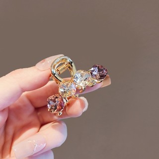 MAUROPOLI Thời Trang Phong Cách Mới Phong Cách Hàn Quốc Màu Sắc Đẹp Kim Cương Giả Cá Mập Nhỏ Kẹp Hợp Kim Mini Kẹp Thời Trang Hàng Ngày Đi Lại Tấm Kẹp Tóc