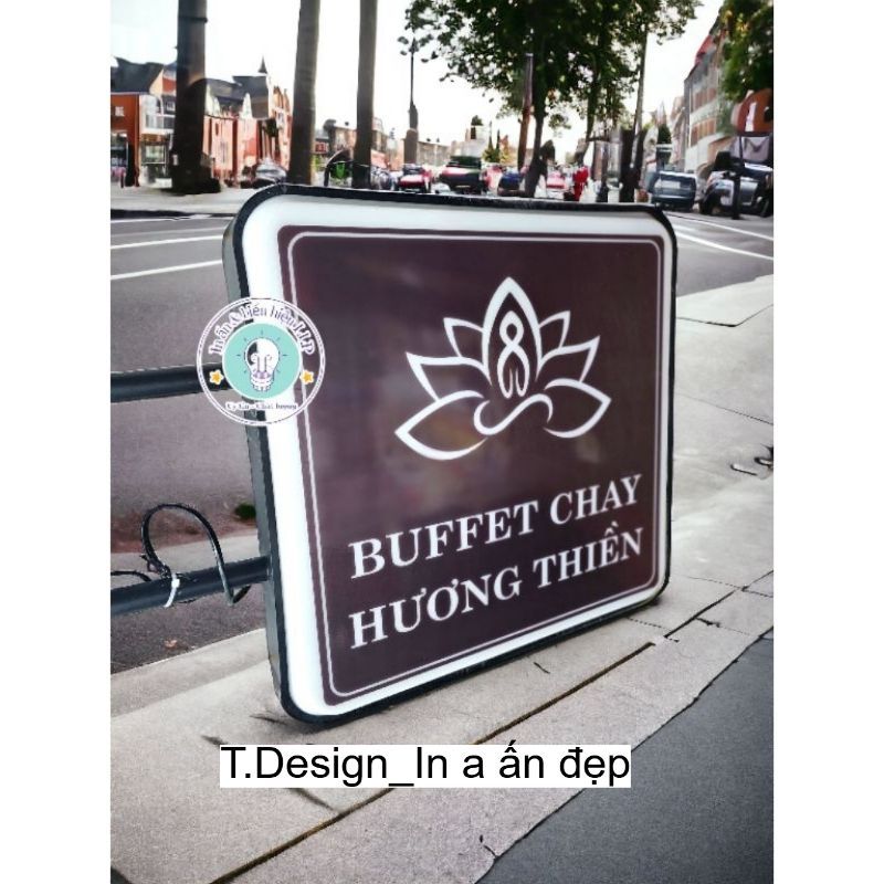Biển hộp đèn led, Biển hút nổi mica  vuông, tròn, chữ nhật, thiết kế in hoàn thiện theo yêu cầu