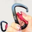 Carabiner an toàn chuyên nghiệp DWEL, Thiết bị bảo vệ leo núi 48 * 80mm Móc chìa khóa hình chữ D, Khóa leo núi bằng nhôm 12KN 7 màu
