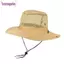 Mũ xô BORAGETE, Lưới thoáng khí Mũ câu cá vành rộng, Thời trang chống thấm nước Nhanh khô Fordable Sun Hat Câu cá