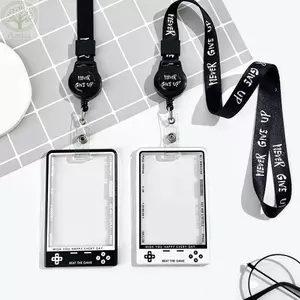 AMBU 1 Cái Đựng Thẻ, Màn Hình Bảo Vệ Thẻ Học Sinh Kpop, Sáng Tạo Với Dây Thời Trang Hàn Quốc Trong Suốt Photocard Giá Đỡ Đồ Dùng Học Sinh