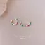 Hàn Quốc Niche Nhiều Màu Sắc Dầu Nhỏ Giọt Vòng Tròn Bông Tai Nhiều Màu Sắc Pháp Thoáng Mát Phong Cách Bông Tai Hợp Thời Trang 6.16