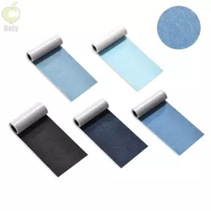 ROLY Jean Miếng Dán Sắt, Miếng Dán Quần Áo DIY Trang Phục May Quần Áo Sắt Trên Miếng Dán, 8 x 50 cm Quần Áo Lỗ Sửa Chữa Trang Trí Hình Chữ Nhật Khuỷu Tay Huy Hiệu Vải Trẻ Em Người Lớn