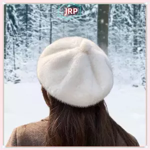 JRP Retro Mũ Nồi Thu Đông Nữ Anh Hepburn Nghệ Sĩ sành điệu Mũ Thi Len Ấm Bí Ngô Beanies Mũ JRP