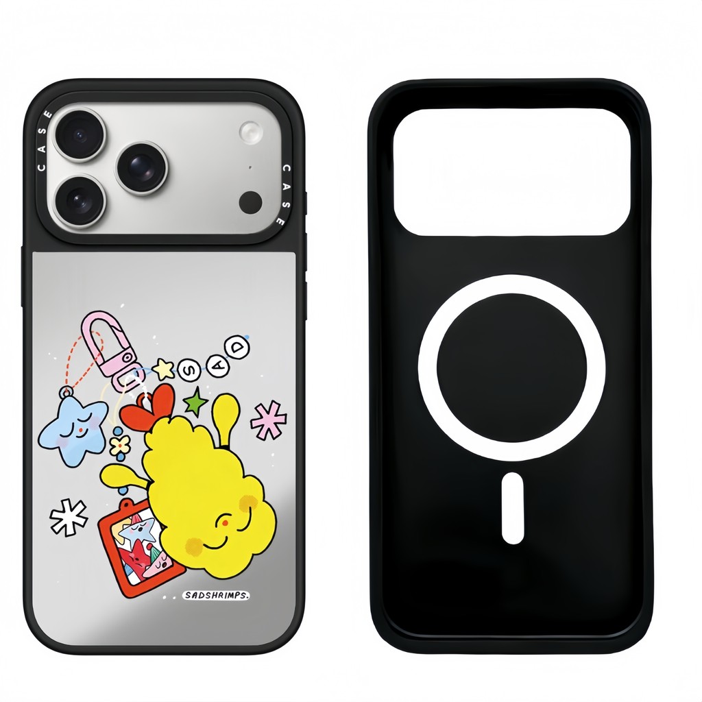 Ốp điện thoại mặt dây chuyền tôm Clam từ tính cho iPhone 17 Pro Max 16 ProMax 15 14Plus 13 12 11 6GVX