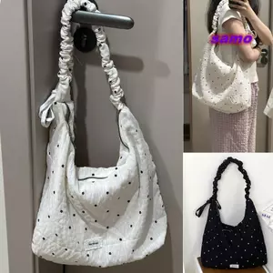 Túi đeo vai SAMO, Túi Tote chống mài mòn dung tích lớn, Túi xách in hoa nhỏ chống nhăn hợp thời trang dành cho nữ hàng ngày