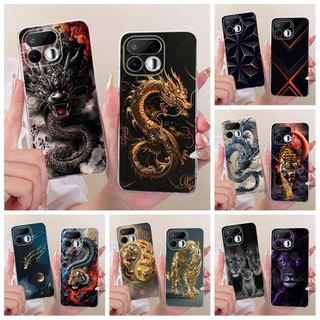 Dành Cho Realme 16T 5G Ốp Lưng RMX5268 Thời Trang Thoáng Mát Rồng Sư Tử Hổ Trong Suốt Silicon Mềm Ốp lưng Cho Realme 16 5G RMX5151 Vỏ
