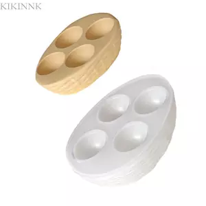 KIKIN 4 Ngăn Đựng Trứng Khuôn Bảo Quản An Toàn Nhà Bếp Sử Dụng Tủ Lạnh