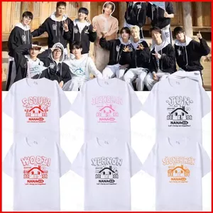 GC1 NANA bnb với áo thun SEVENTEEN KPOP tay ngắn SCOUPS JEONGHAN JUN WOZI VERNON SEUNGKWAN GC1