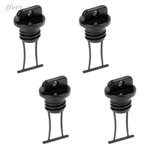 Jfory 4 Chiếc Nhựa Đen Chủ Đề Thân Thoát Nước Cắm Đa Năng Cho Thuyền Kayak Ca nô Thuyền