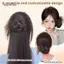 AqToCna Tóc Giả Đuôi Ngựa Kẹp Tóc Hoa Bud Vô Hình Mới, Phụ Kiện Tóc Nữ Thời Trang