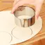 3 Kích Thước Thép Không Gỉ Tròn Bánh Bao Bọc Khuôn Cắt Dụng Cụ Làm Cookie MỚI