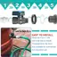 Belleshopp Bộ vòi Phefop Chất liệu nhựa ABS Không có đầu nối rò rỉ với thùng mưa cho bể cá cảnh Công viên nước tưới tiêu (DN20)