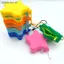 # HB # Ví đựng tiền xu bằng silicon Thiết kế sao biển di động Dây kéo để lưu trữ tai nghe Trang điểm.