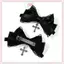 JRP 1 / 2 Chiếc Gothic Thời Trang Tóc Tinh Tế Phụ Kiện Tóc Cho Nữ Bé Gái Cá Tính Ngọt Ngào Thoáng Mát Chéo Nơ Tóc Quà Tặng JRP