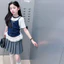 Bé Gái Ngọt Ngào Áo Thun Ngắn Tay Mùa Hè Phong Cách Mới Trẻ Em Ren Khâu Thời Trang Top