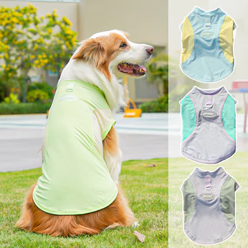 Chó Lớn Băng Lụa Mùa Xuân Mùa Hè Quần Áo Chó Quần Áo Chó Mèo Áo Cung Cấp Quần Áo Thoáng Mát Áo Chống Nắng Golden Retriever