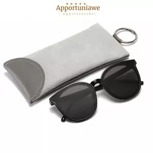 Túi đựng kính IAPPORTUNIA, Kính râm kín tự động chống nước, Kính da PU thời trang Bảo vệ họa tiết rắn Kính mắt Unisex