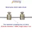 TMOY Kart Xe Đạp Máy Cắt Ga Cáp Núm Vú Vít Bộ 10 Chiếc Nút Chặn Kim Loại Đa Năng Phụ Kiện Thay Thế TMOY