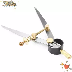 NOTE1 Bộ chia lò xo Caliper, Chân phẳng Đồng thau Fulcrum Dụng cụ may vá DIY, Thiết kế xoay chuyên nghiệp Thép Carbon 100mm Dụng cụ vẽ Leathercraft