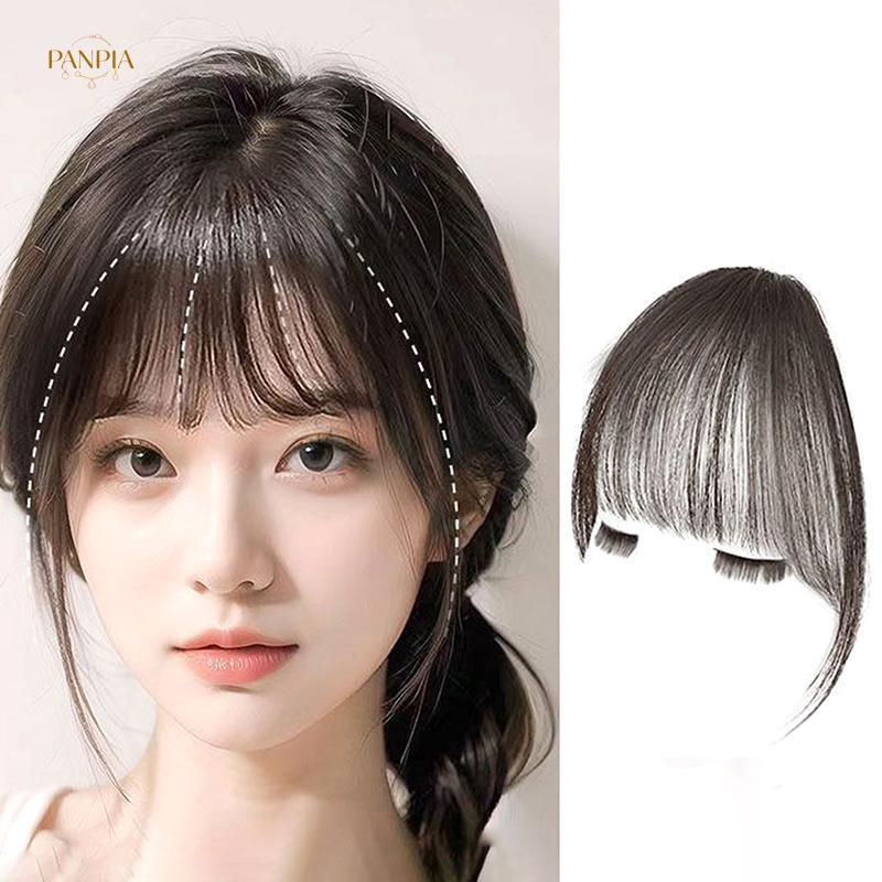 PNPIA- 1PC Tổng Hợp Topper Tóc Giả Nổ Kẹp Nổ Mở Rộng Tự Nhiên Giả Viền Vô Hình Áo Khoác Tóc Nữ