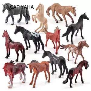CATIYAHA Đồ chơi động vật Pony mô phỏng bánh Topper