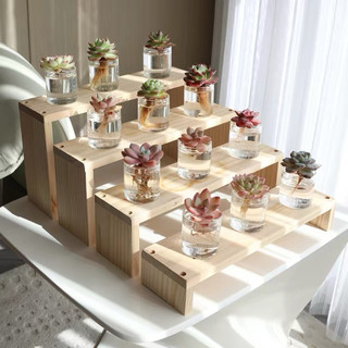 Kệ gỗ để bàn để cây Cảnh mini chậu cảnh trưng bày mỹ phẩm nước hoa...