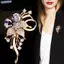 Bluelover Tính Khí Sang Trọng Zircon Hoa Thổ Cẩm Dành Cho Nữ Cô Gái Thời Trang Đa Năng Sáng Bóng Xòa Quần Áo Cưới Phụ Kiện Quà Tặng Mới