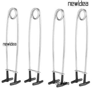 NEWIDEA 4 Dụng cụ mở miệng cá, Máy rải miệng cá hình chữ T bằng thép không gỉ, Phụ kiện câu cá 18 × 4cm bền bỉ