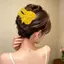 1 / 3 / 5 Kẹp Tóc Hình Xương Co Giãn | Barrettes tóc chấm bi bằng nhựa có độ bóng cao, cố định chống trượt để trang trí tóc gãy