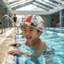 Mũ bơi PU trẻ em Họa tiết hoạt hình đàn hồi chống thấm nước Thoải mái cho bé trai bé gái