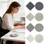 Đế lót ly Diatomite EDIWANY, Thảm chịu nhiệt dày chống ẩm, Sấy nhanh bền bỉ Chống trượt Chịu nhiệt Coaster Trang trí nội thất
