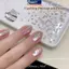 MAKY 50 Chiếc Mini Star Zircon Móng Tay Kim Cương Giả Móng Tay Nghệ Thuật Quyến Rũ Lấp Lánh 3D Móng Tay Đinh Tán Đáy Phẳng Trang Trí Móng Tay Phần DIY Phụ Kiện Làm Móng Tay VN