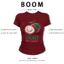 BOOM Áo Baby Tee Nữ Cotton Ôm Body-Áo Thun Ngắn Tay Y2K In Hình PhongCách Mùa Hè, Cổ Tròn Hàng Đầucách hàn quốc phong448