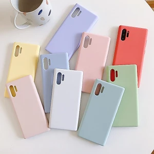 Samsung Galaxy Note 10 Plus Note 8 Note 9 S10 Plus S9 Ốp điện thoại silicon dẻo mềm chống rơi