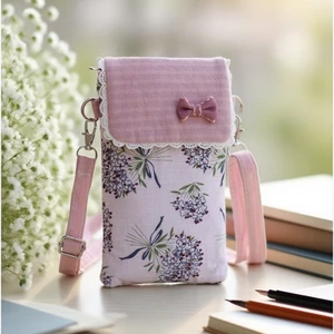 Bó Hoa Ngọt Ngào Ba Lớp Cotton Đeo Chéo Túi Điện Thoại Di Động Phong Cách Mục Vụ Nữ Túi Nhỏ Lớp Bảo Quản Túi Vải Di Động Túi Đeo Ngang Nữ Tính