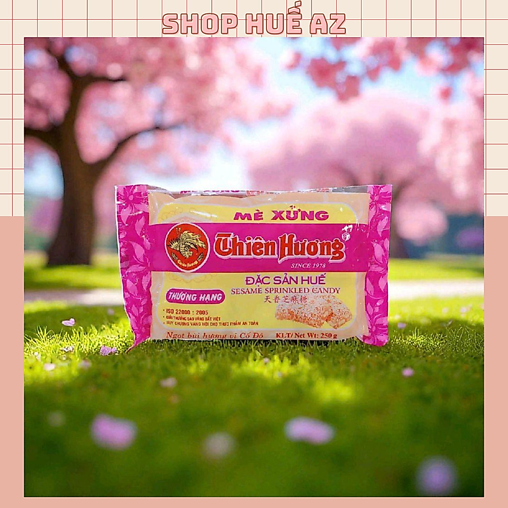 Mè xửng dẻo Thiên Hương 250g (date mới nhất) - Đặc sản Huế