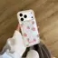Đầy đủ lát bột mâm xôi Thích hợp iPhone17/16 trường hợp 151413 mô hình mới 1211 hút từ