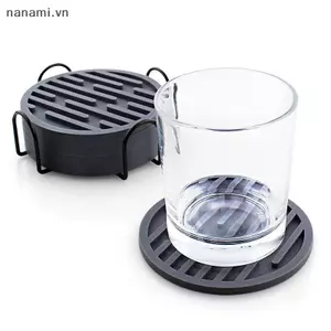 Thảm silicon chịu nhiệt Cốc lót ly tròn chống trượt Dụng cụ đặt bàn [VN]
