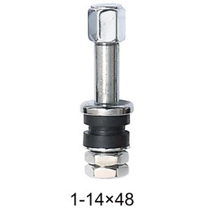Van lốp xe không săm cho xe máy (thẳng - đầu chụp thép), dài 48mm, 43mm