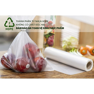 Sét 3 cuộn túi đựng thực phẩm sinh học tự phân hủy