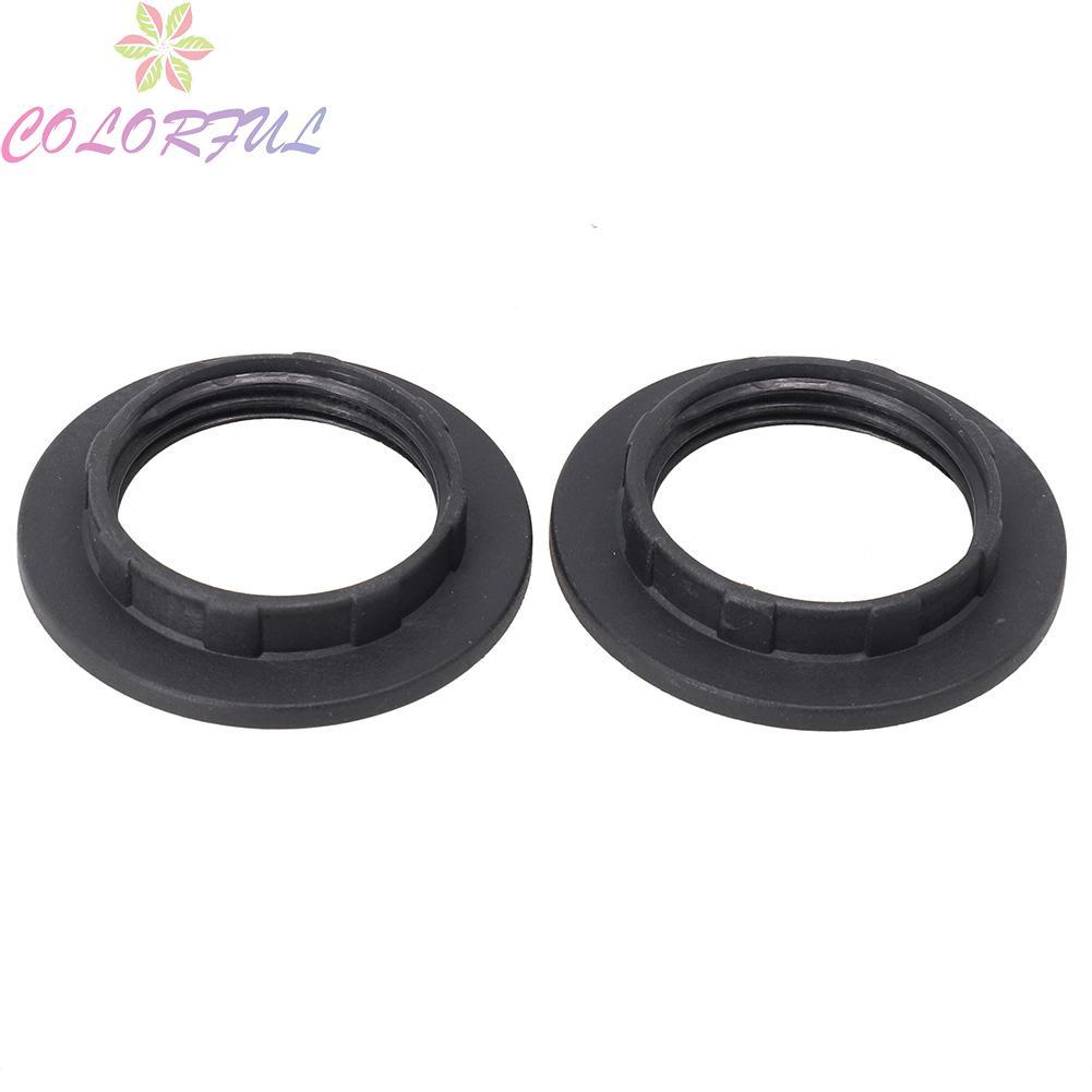 Versatile Lamp Holder Adapter E14/E27 Collar Ring for Black or White Lamp Shades