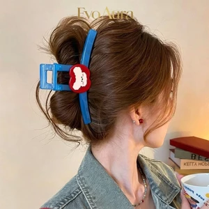 Dễ Thương Apple Chó Tóc Vuốt Kẹp Thanh Lịch Lớn Cá Mập Kẹp Tóc Dày Barrettes Mũ