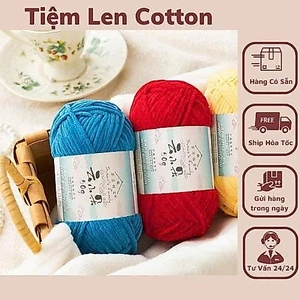 Len Susan Family Bông Sữa, Nhung Đũa cỡ sợi 3mm (Full bảng màu)