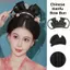 COCODECOVED Tóc Giả Cổ Trung Quốc, Túi Tóc Lười Truyền Thống Tóc Retro Chignon, Vintage Cô Dâu Mũ Tóc DIY Hanfu Nơ Bun Tang Triều Đại