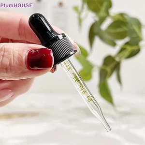 PlumHOUSE Chai Nhỏ Giọt Có Cân Thuốc Thử Giọt Mắt Thủy Tinh Trong Suốt Hương Liệu Chất Lỏng Pipet Chai Có Thể Đổ Lại Chai Du Lịch VN