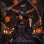 DONOVANQQ Halloween Hat, Gothic Lưới Sợi Gothic Gothic Mũ Phù Thủy, Ngộ nghĩnh Cao Mũi Nhọn Nón Top Bướm Kẹp Tóc Có Thể Tháo Rời Nữ Phù Thủy Mũ Trường Sự Kiện