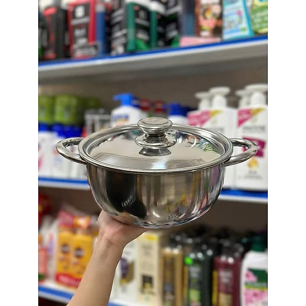 NỒI BẦU INOX 430 /20CM ĐÁY TỪ HKM MAGI