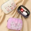 Ví đựng tiền xu PYCOU, Hộp đựng thẻ Mini chống nước in hoa, Khe cắm thẻ nhiều kiểu Hàn Quốc có móc thiết kế gấp Ví đa chức năng dành cho nữ